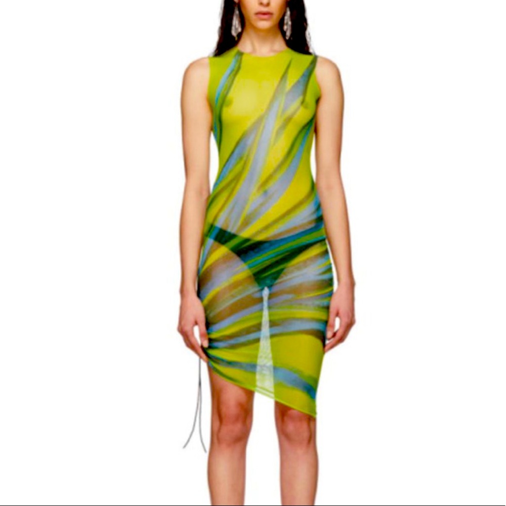 Louisa Ballou SENSE Exclusive Multicolor
Ruched Mesh Dress